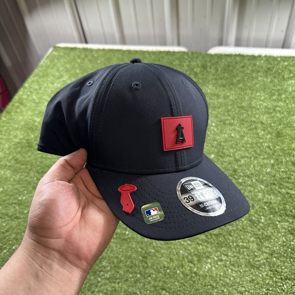 Los Angeles Angels New Era 39THIRTY M-Crown L/XL Black MLB Hat